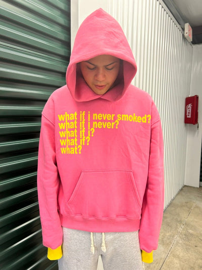 Pink "What" Hoodie