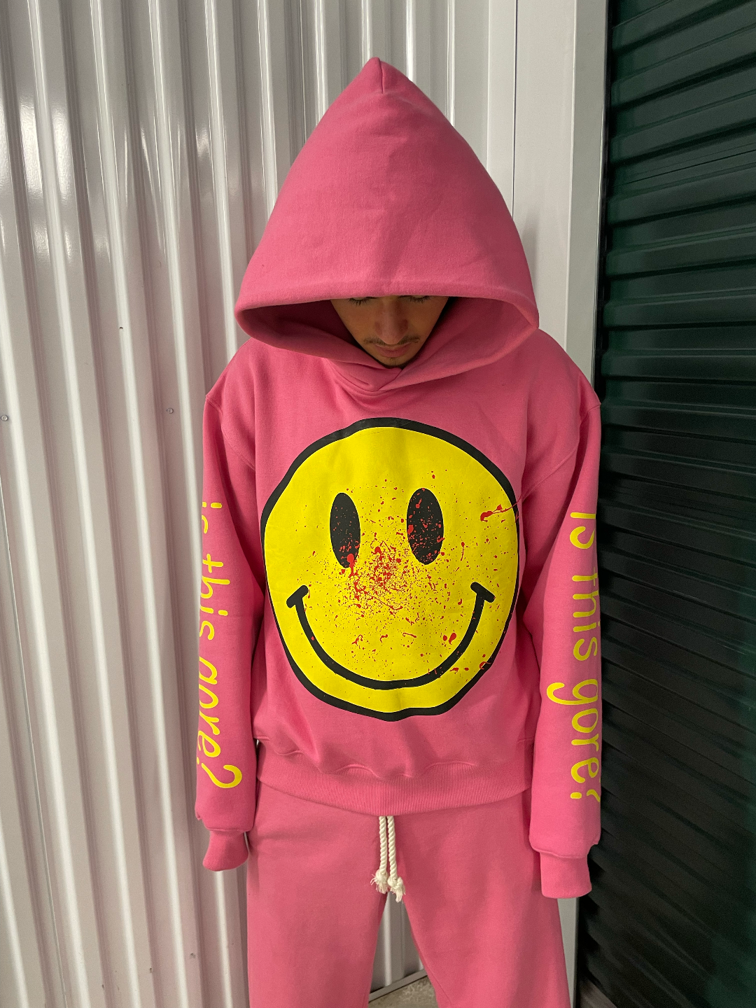 Pink "Smiley" Hoodie