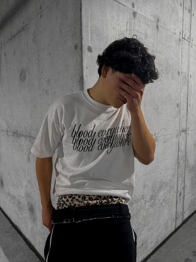 White "Blood Everywhere" Shirt