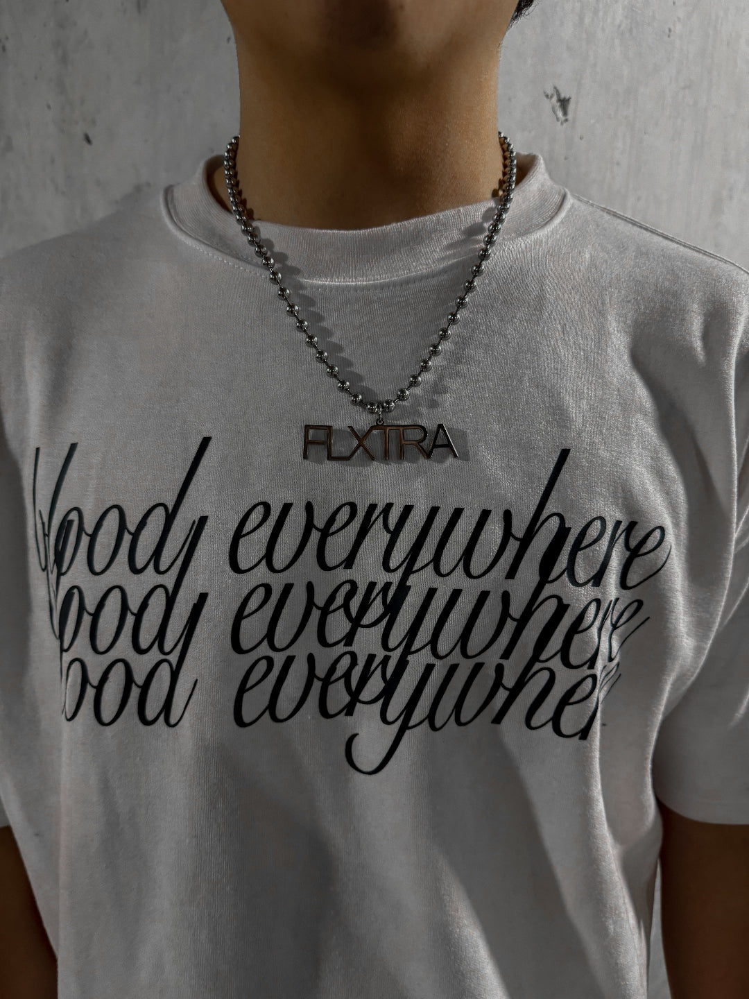 White "Blood Everywhere" Shirt