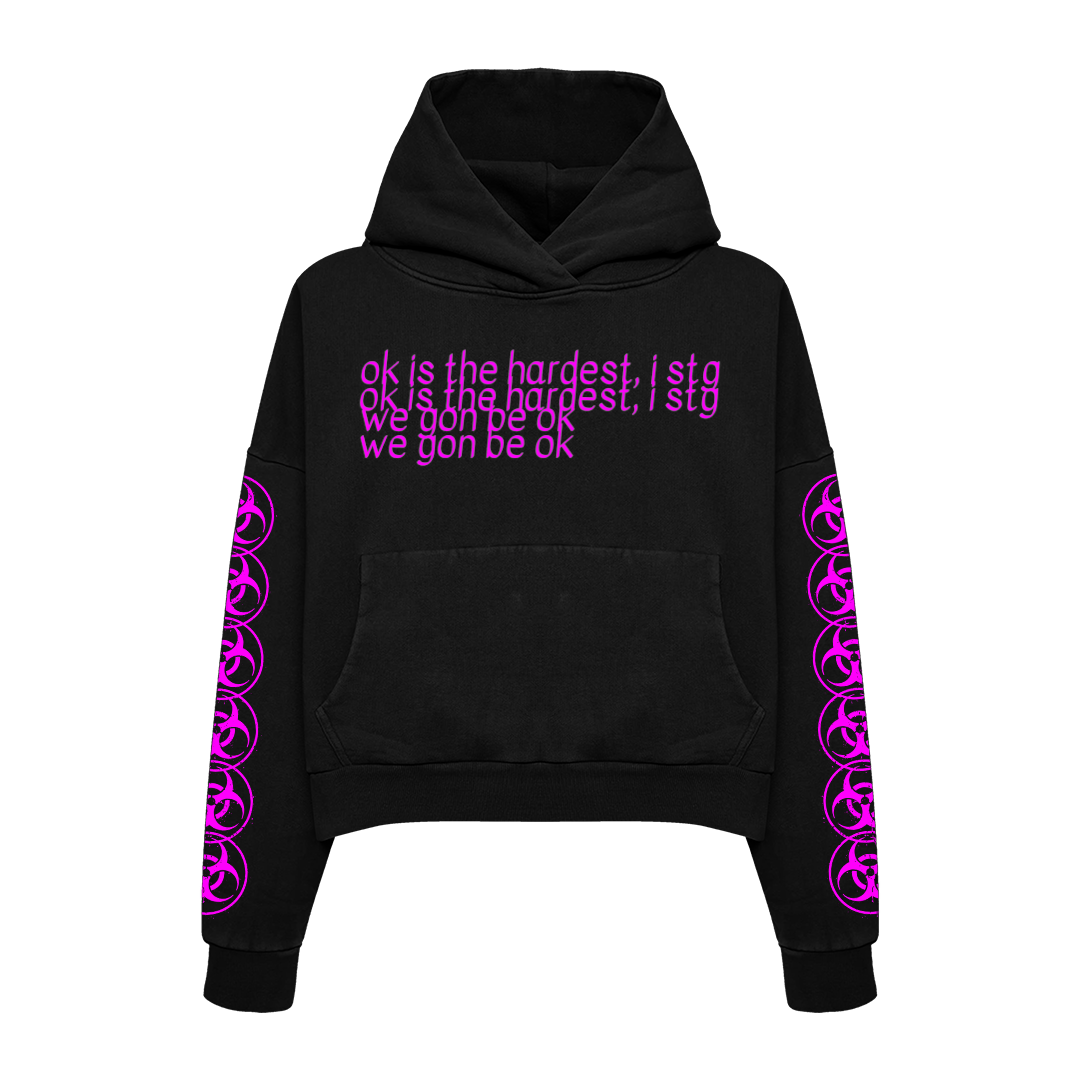 Black "Ok" Hoodie