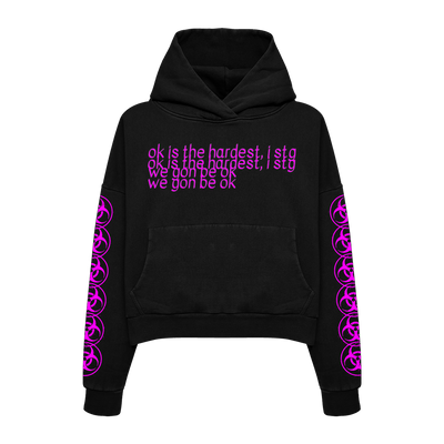 Black "Ok" Hoodie