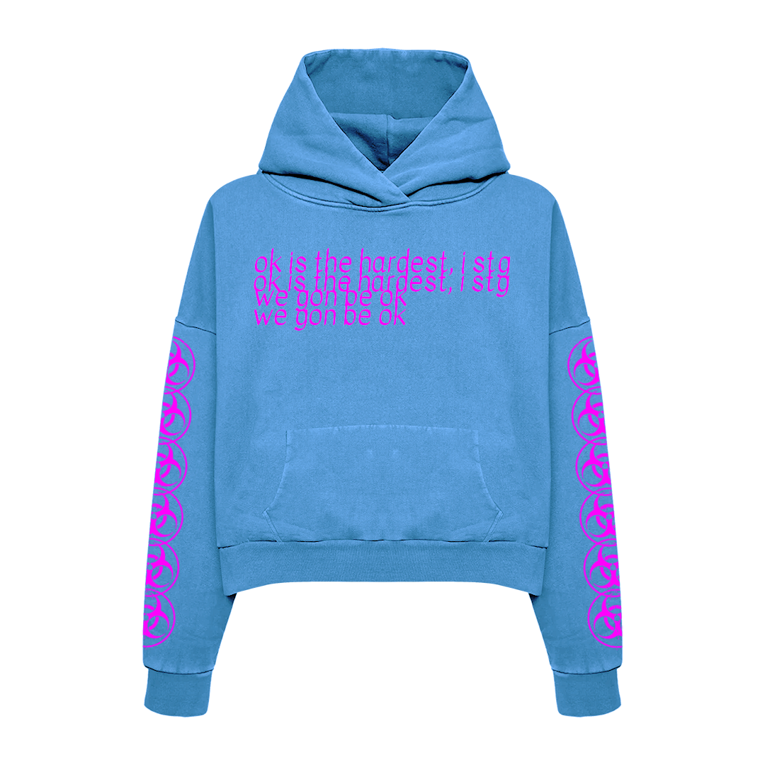 Blue "Ok" Hoodie