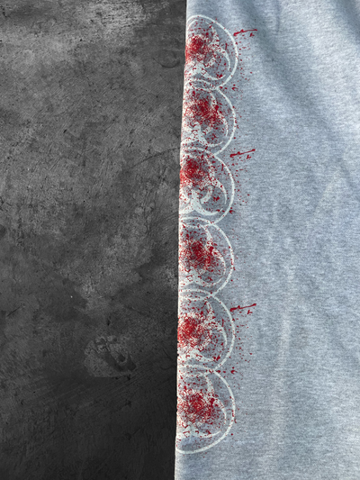 Gray "Bleed" Sweats