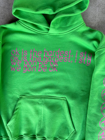 Green "Ok" Hoodie