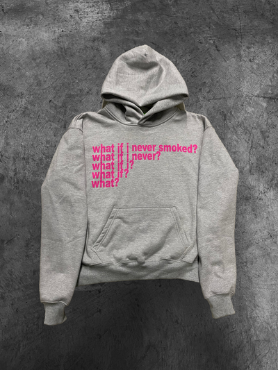 Gray "What" Hoodie