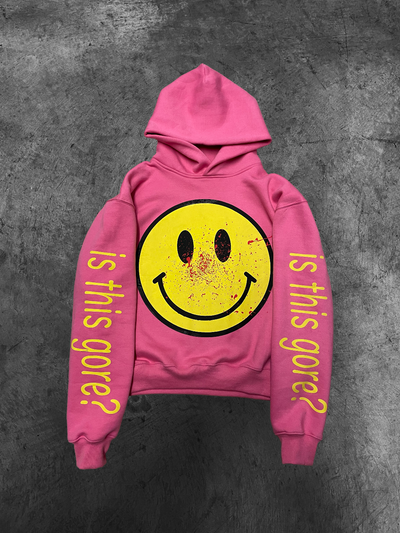 Pink "Smiley" Hoodie