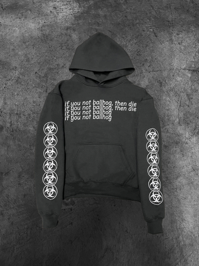 Black "Ballhog" Hoodie