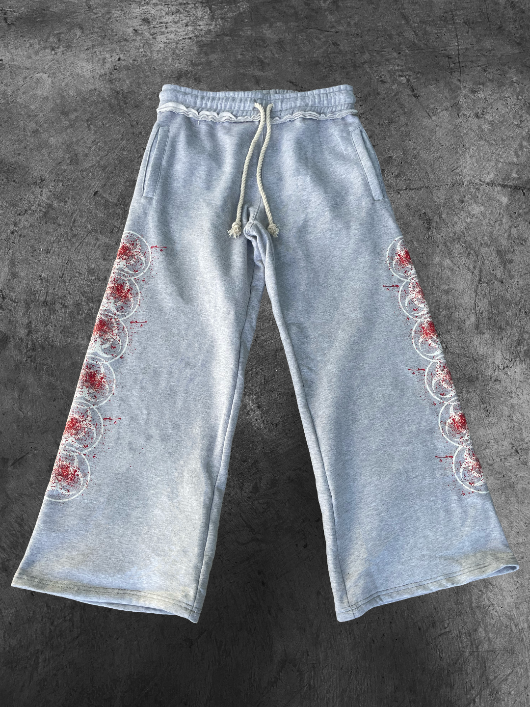 Gray "Bleed" Sweats