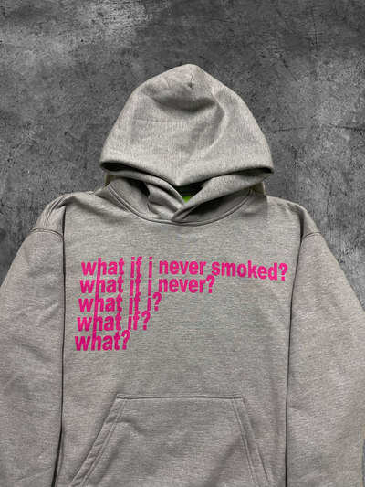 Gray "What" Hoodie