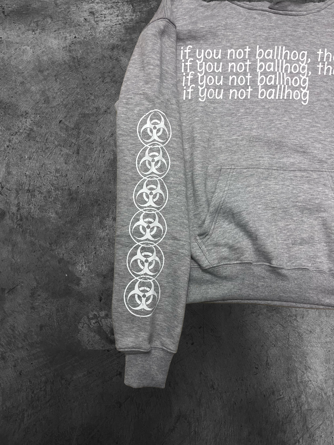 Gray "Ballhog" Hoodie