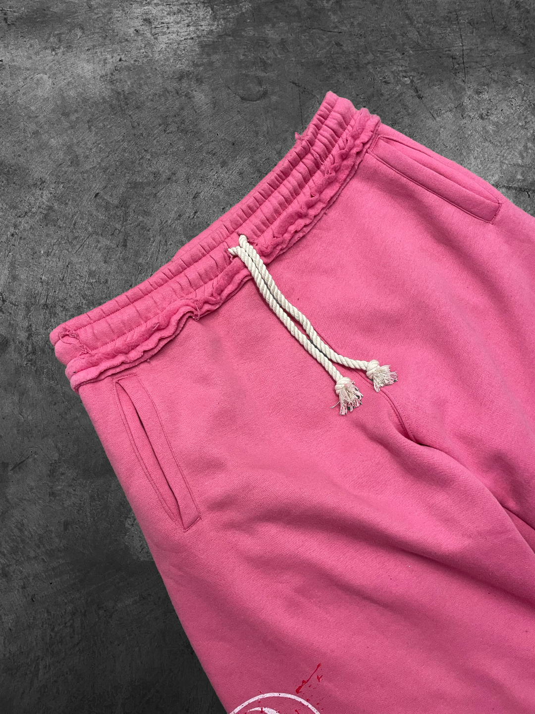 Pink "Bleed" Sweats