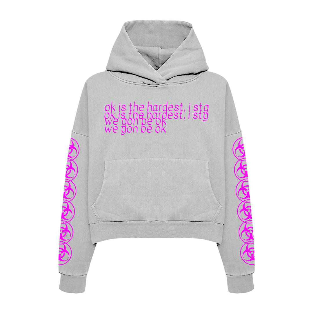 Gray "Ok" Hoodie