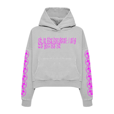 Gray "Ok" Hoodie