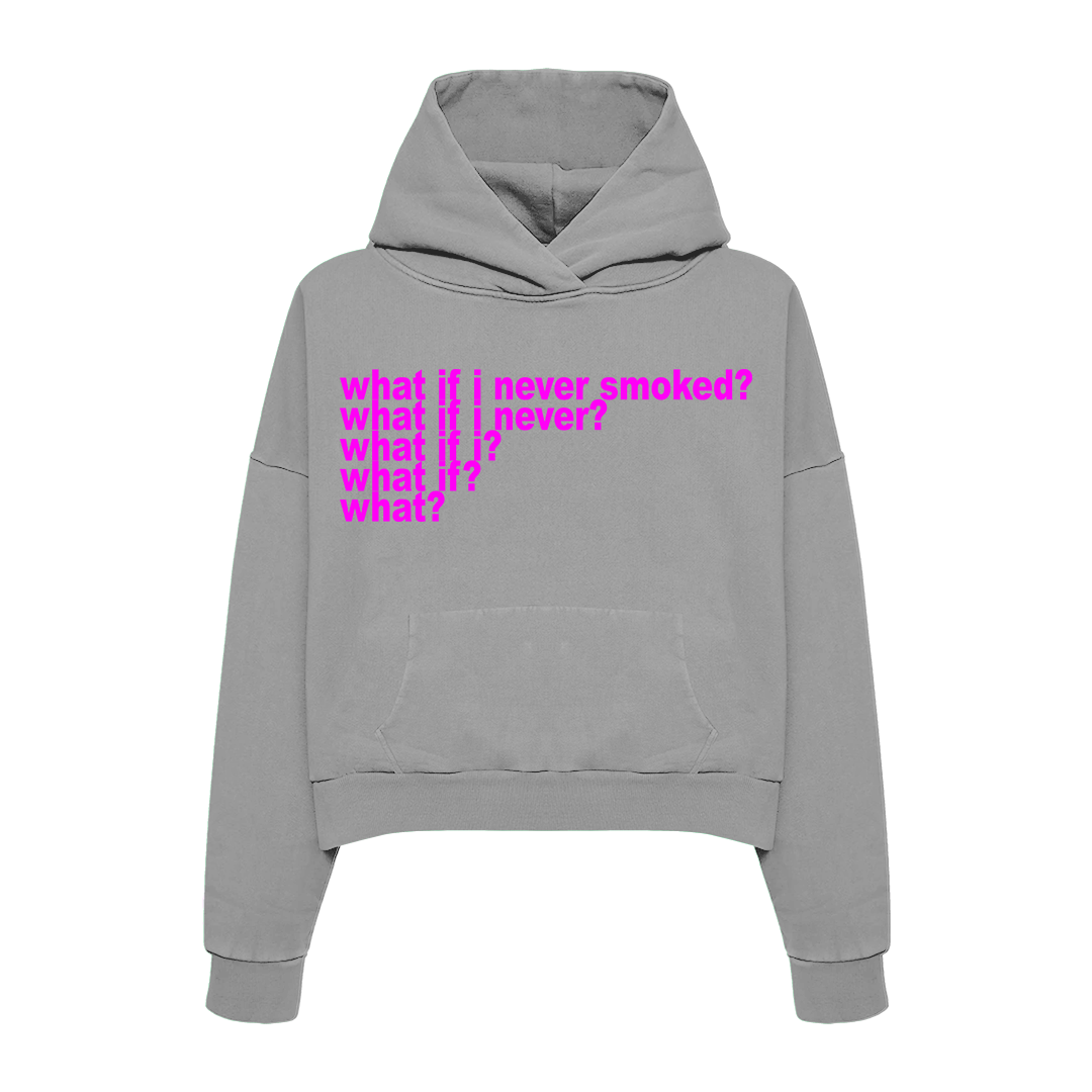 Gray "What" Hoodie