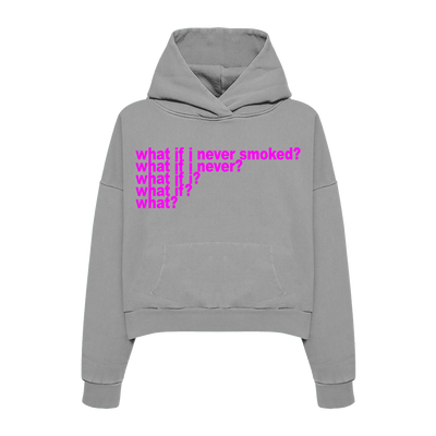 Gray "What" Hoodie