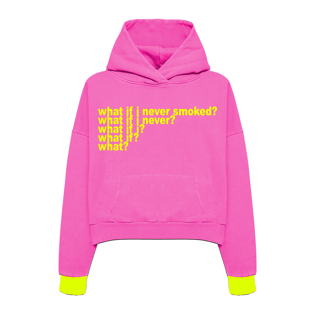 Pink "What" Hoodie