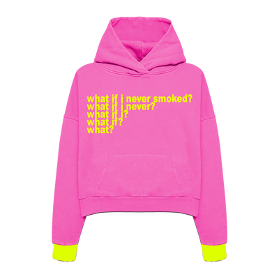 Pink "What" Hoodie