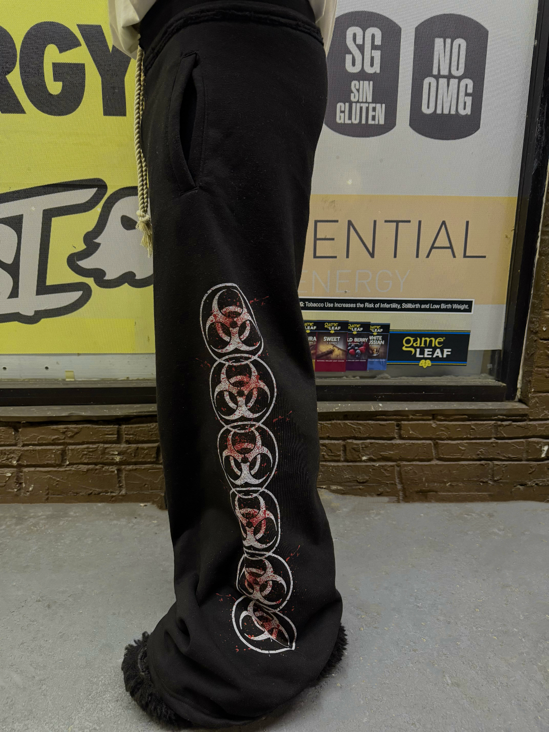 Black "Bleed" Sweats