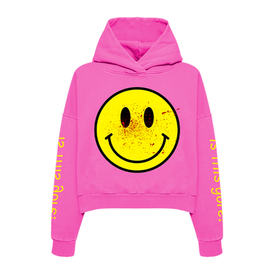 Pink "Smiley" Hoodie