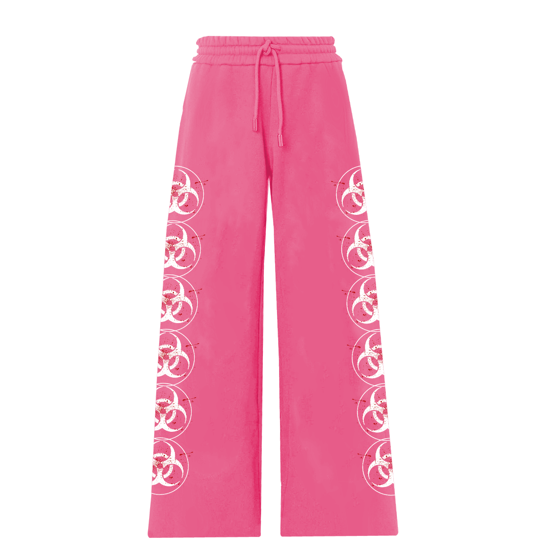 Pink "Bleed" Sweats